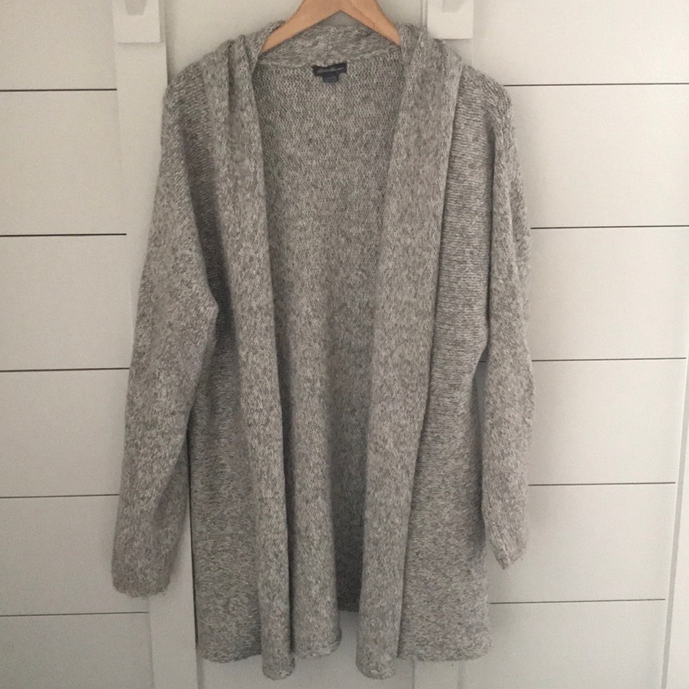 •Eddie Bauer•  l/xl gray sweater